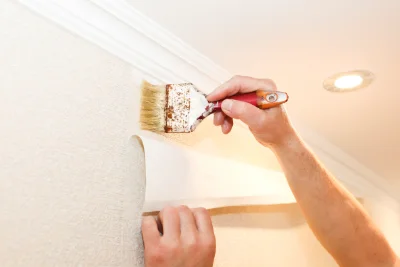 Pose de papier peint à Domme — revêtements muraux et toiles de verre